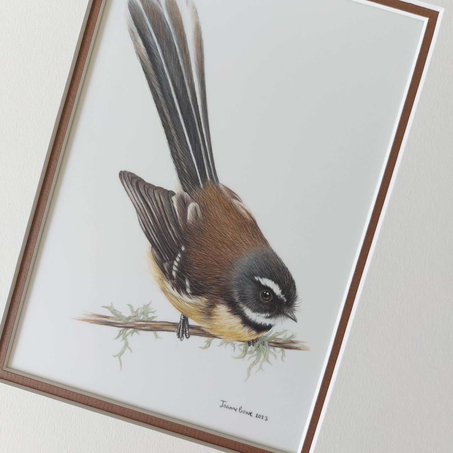 Fantail Piwakawaka ORIGINAL - Joanne Bowe | New Zealand Artist