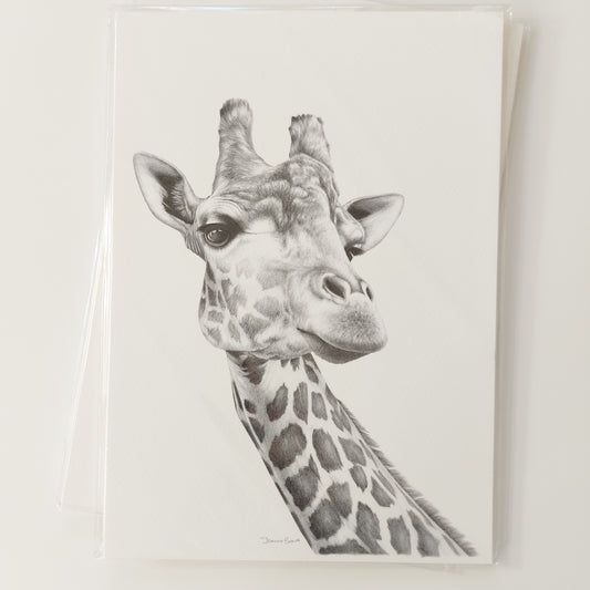 Giraffe A4 Art Print