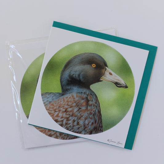 Blue Duck - Blank Greeting Card