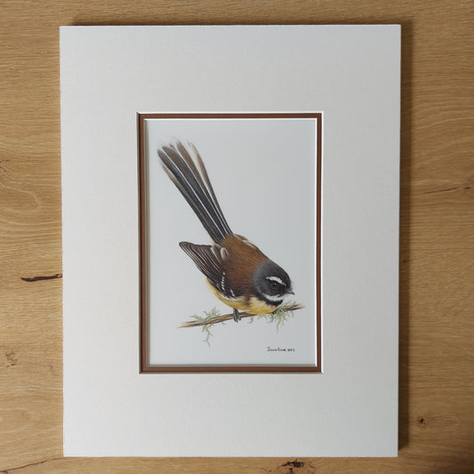 Fantail Piwakawaka ORIGINAL - Joanne Bowe | New Zealand Artist