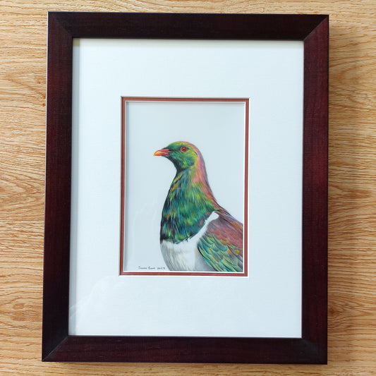 Glistening Kererū - Framed Original Artwork